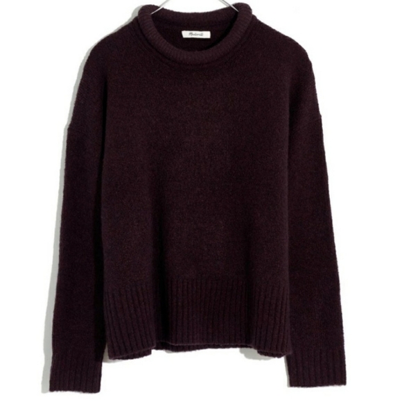 Madewell Luke Puff Neck Trim Pullover Sweater NEW - Picture 3 of 7